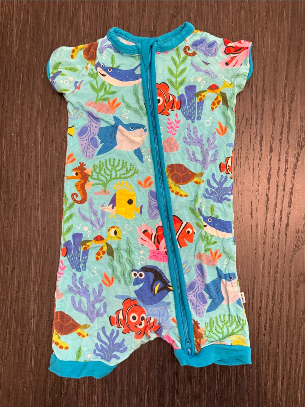 Little Sleepies Finding Nemo Shorty Zippy 12-18mo